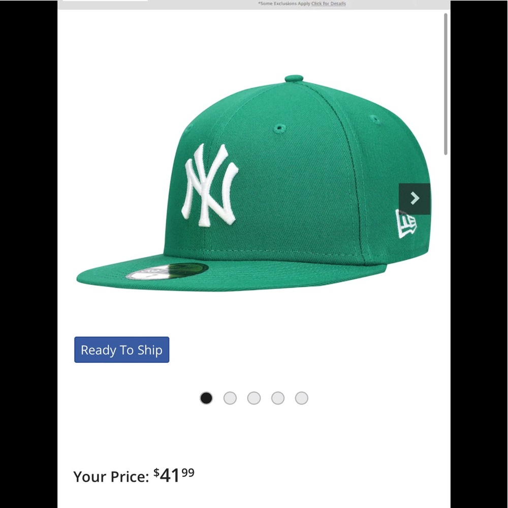EUC New York Yankees green hat